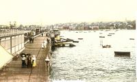 Picture of View of Ryde from the pier c1900.